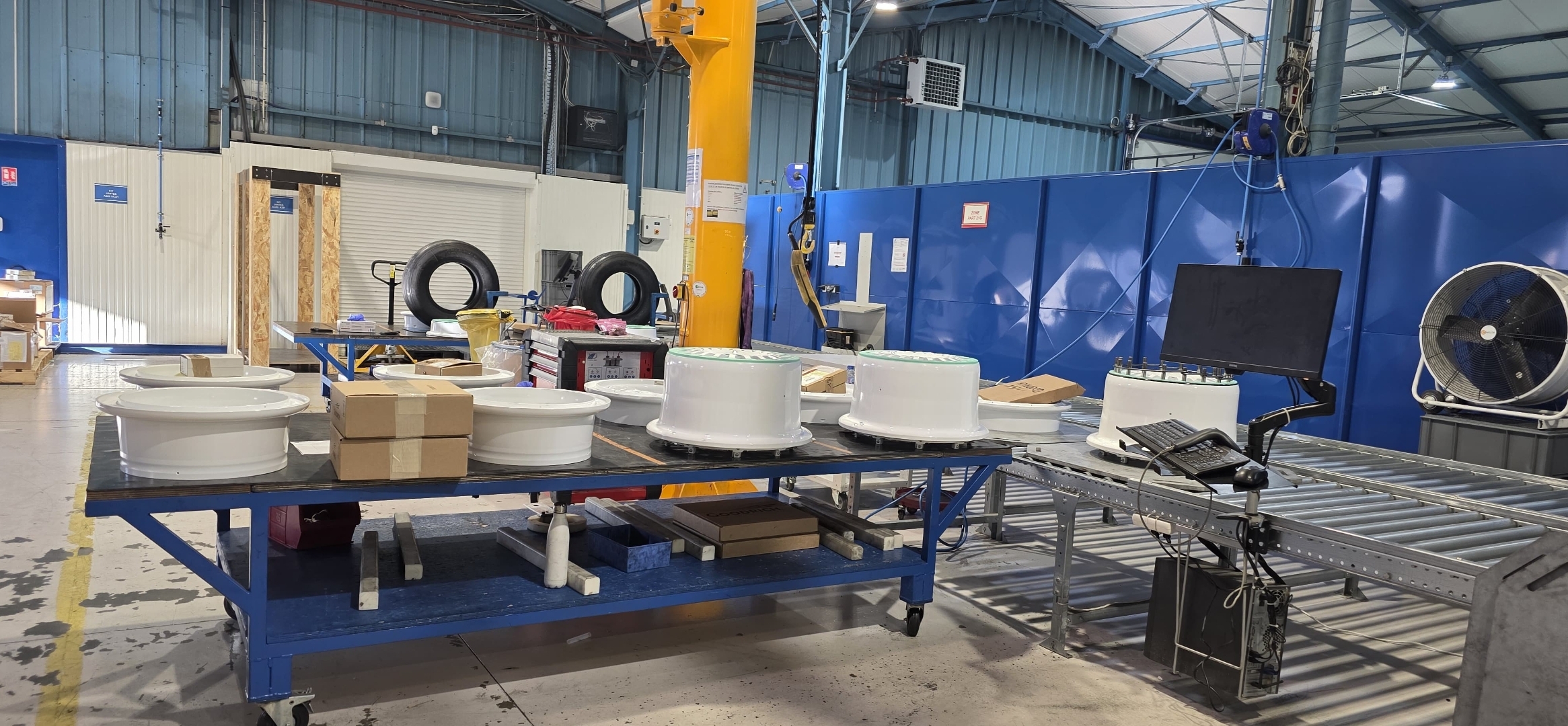 Visite des ateliers de Mazères Aéro, membre du CEO