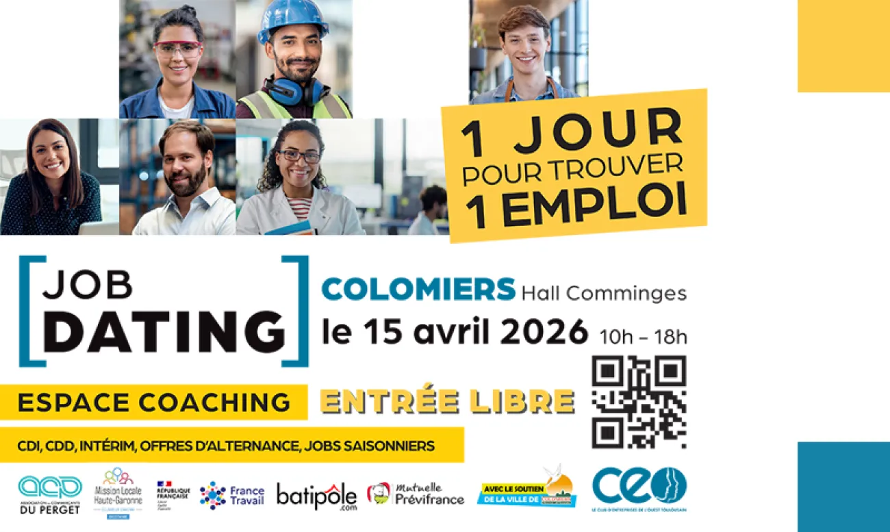Affiche Job Dating - 15 avril 2026
